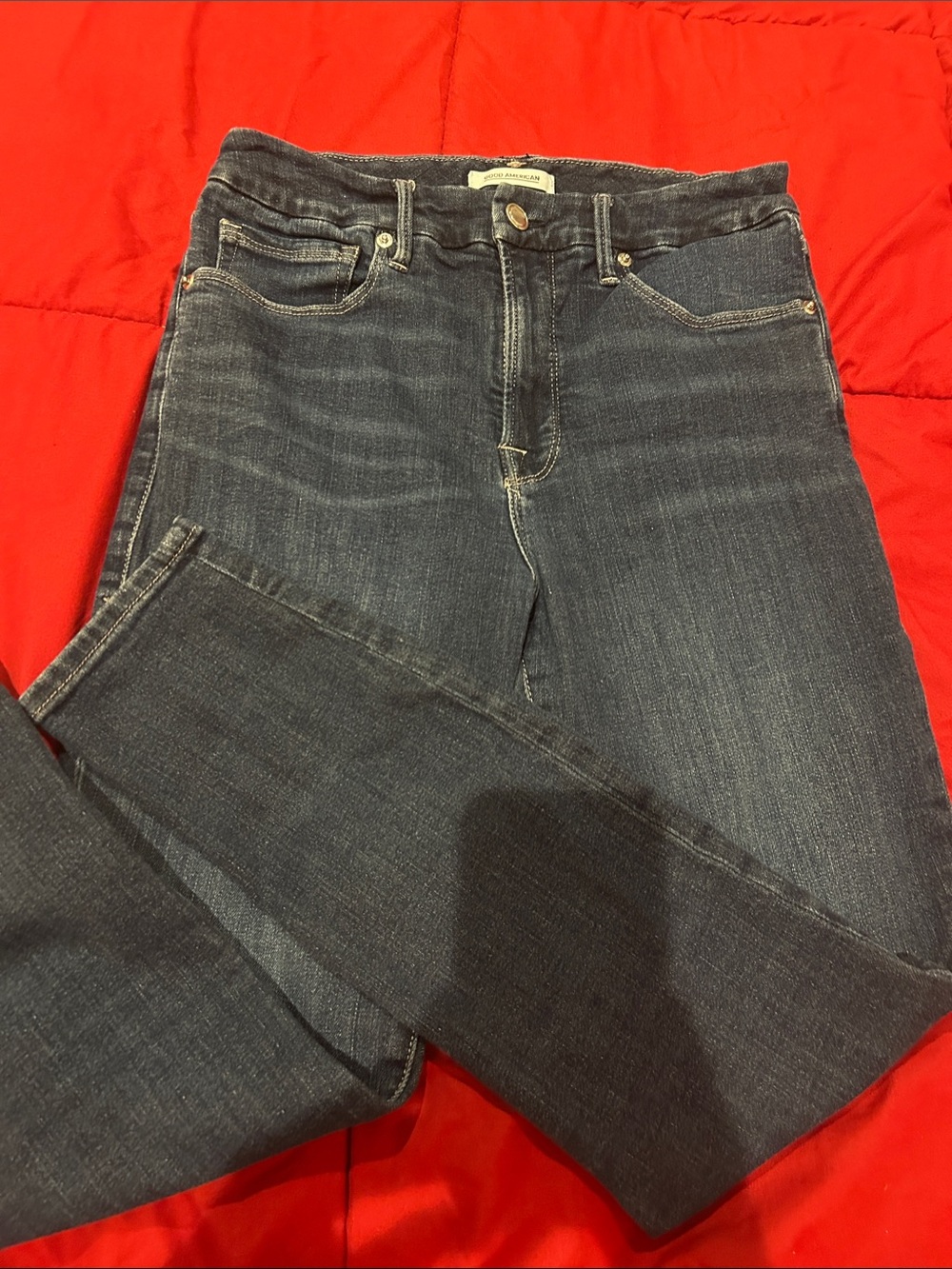 Good American Good Legs Crop Skinny Jeans | Size 6/28 | Like New